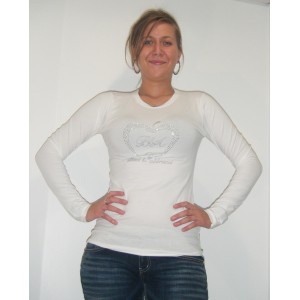 Baci & Abbracci T-Shirt 7745 Blanc ecru